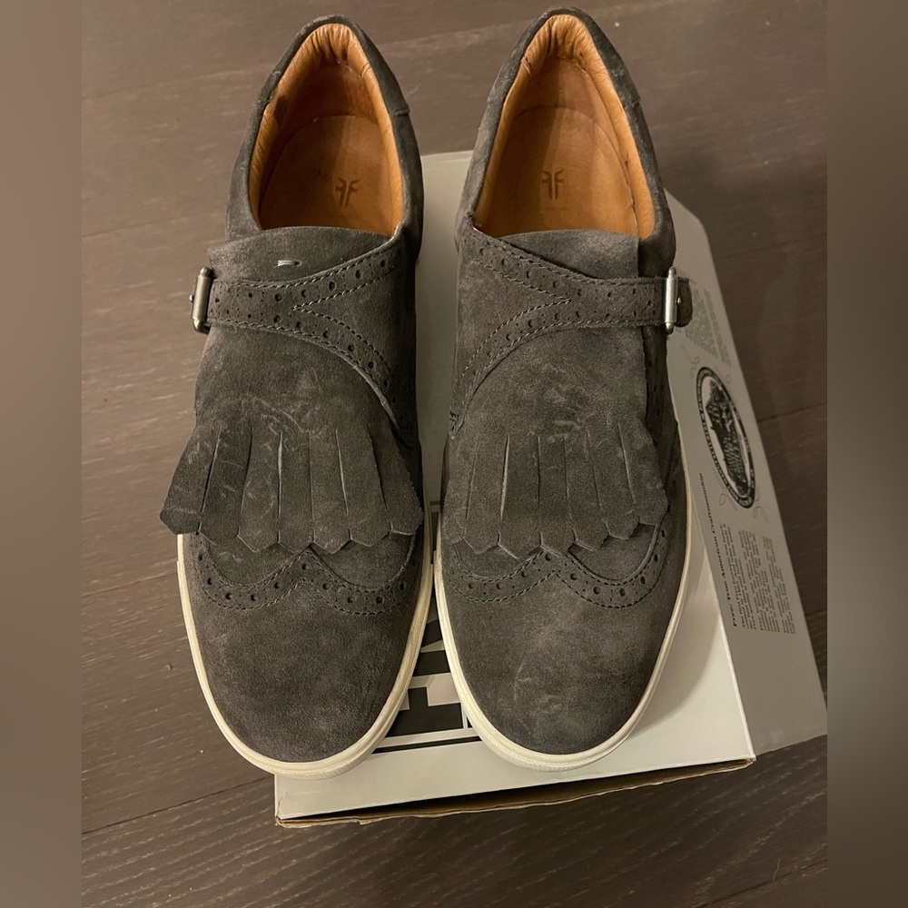 Frye grey suede sneakers